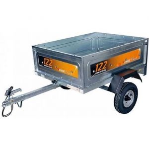 B&acirc;che pour remorque Erd&eacute; mod&egrave;le Classic 122 - Dimensions b&acirc;che : 125cm x 99cm x 12cm - Coloris Gris