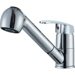 Robinet de Lavabo avec Douchette Extractible Mitigeur Salle de Bains avec 2 Modes D&eacute;coulement aux Choix Label