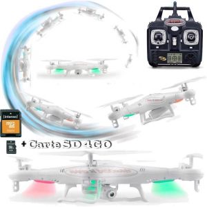 Dr&ocirc;ne cam&eacute;ra HD X5C SYMA RC - HARD-N-DISCOUNT - Blanc - 1280 x 720p - 100m - 8 min