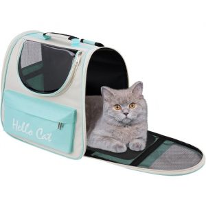 Sac &agrave; Dos Transport Chat ChienSpacieux et Respirant Sac de Voyage