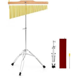 Kit Xylophone Glockenspiel 36 Notes avec Tr&eacute;pied Pliable R&eacute;glable COSTWAY-Instrument de Percussion-MailletSac de Transport Inclus