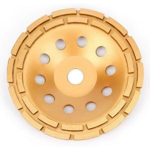 Meule boisseau diamant turbo 230x22.23mm pour béton/granit/marbre - Disque abrasif haute performance pour meuleuse angulaire
