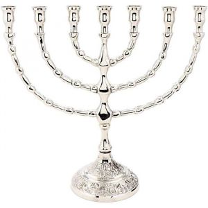 Menorah Chandelier 7 Branches Laiton dor Bougies jusqu& 39  15cm Hauteur du Chandelier : 20cm Largeur Model: 4071