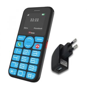 TTfone TT190 T&eacute;l&eacute;phone Mobile &agrave; Grandes Touches avec Bouton d&rsquo;Urgence SOS &ndash; &Eacute;conomique avec chargeur secteur