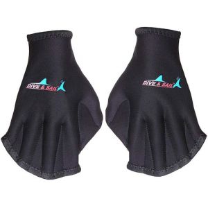 Gants dentra&icirc;nement de natation aquatique Gants de natation Gants deau Gants palm&eacute;s en n&eacute;opr&egrave;ne imperm&eacute;ables