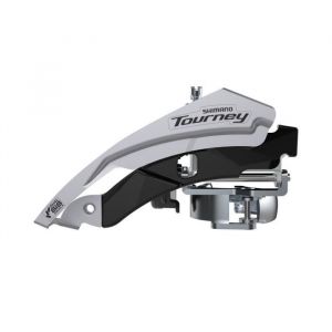 Dérailleur avant triple descente Shimano Tourney FD-TY600-L3 - gris - 318x349 mm