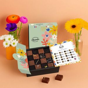 Coffret 16 Pralin&eacute;s et Ganaches - Collection P&acirc;ques