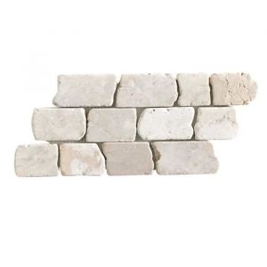 Carrelage mosaïque - Plaque de mosaïque mosaïque mur et sol en marbre naturel coloris blanc - 15 x 305 cm