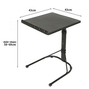 HUOLE Petite table pliante portable petit bureau dordinateur table dappoint-table de compl&eacute;ment