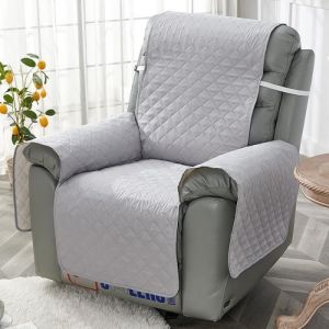 Housse Fauteuil Relax MatelasséCouvre Fauteuil Relax AntidérapantCouverture Protecteur Canapé 1 Place Doux et ConfortableGris