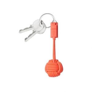 Câble MicroUSB Key - NATIVE UNION - Corail - 20 cm - Pour Apple iPhone