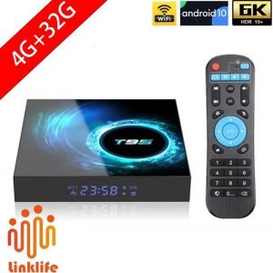 Android tv box tv android 10 T95 Smart TV BOX Wifi BT 4G 32Go H616 6K Netflix Google Store Bo&icirc;te multim&eacute;dia box Android