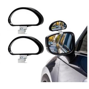 2PCS Rétroviseur dangle Mort Rétroviseur Conduite Accompagnée Miroir Dangle Mort Réglables Voiture/SUV/CamionRetroviseur yd