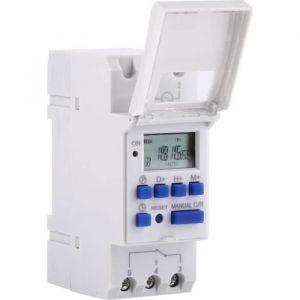 AC 220V Programmateur Hebdomadaire Journalier Montage Rail Tableau Électrique 15A