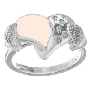 Bague en argent sterling - FOLLI FOLLIE - 3R0S004CW - Argent&eacute; - Taille 52 - Femme