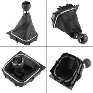 Guêtre de pommeau de levier de vitesse soufflet de pommeau de levier de vitesse 5 vitesses pour Golf 6 MK5 MK6