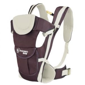 Porte bébé réglable marron et beige