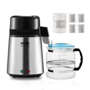 Distillateur dEau - VEVOR - 4L Distillateur dEau Pure Purificateur dEau 1L/h Intérieur Inox Alimentaire