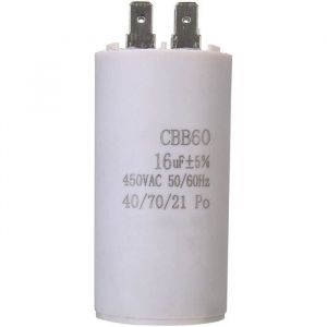 Shuxiang-Condensateur de démarrage CBB60 450V 16UF Pièces à Double Insertion Condensateur de démarrage Moteur Permanent Pièces