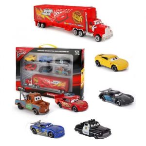 Cars boite 7 vehicules Flash McQueen Camion Mack Disney