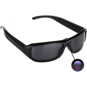 Mini cam&eacute;ra espion DV 1080p - Mode sports de plein air HD cam&eacute;ra cach&eacute;e lunettes de soleil vid&eacute;o enregistreur audio lunettes Cam