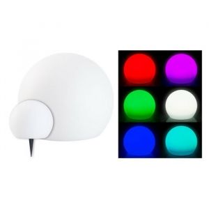 Boule lumineuse &agrave; LED solaire - Lunartec - &Oslash; 20 cm - 60 lm - IP67 - T&eacute;l&eacute;command&eacute;e