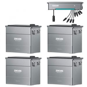 Zendure Solarflow Hyper 2000&AB2000S*4 7680WhCentrale Électrique de BalconMicro-onduleur IntégréLiFePO₄Capacité Extensible