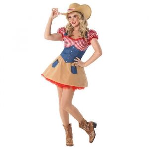 Fun Shack Costume Cowgirl Femme Déguisement Western Femme Tenue Cowboy Adulte XL