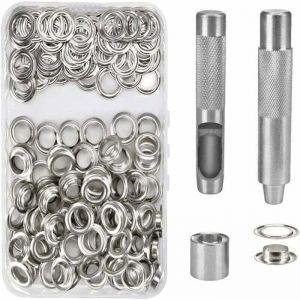 100 oeillets kit oeillets outils metalliques oeillet kit 14mm oeillet oeillet kit pour toile bache tente reparation argentdebun YYV