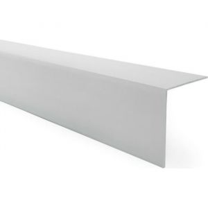 150cm cornière de protection dangle adhésive en PVC rigide gris 30 x 30 mm
