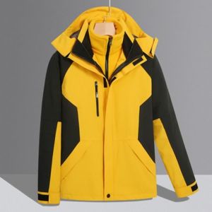 Blouson de Ski imperm&eacute;able chaude pour homme avec capuche - Jaune - Sports dhiver - Montagne - Respirant