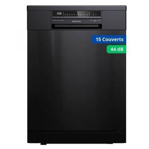 GEDTECH Lave-vaisselle GLV1544BL 15cv - Tiroir à couverts - 44 dB - Très silencieux - Départ Différé - Eco - Faible conso - Classe
