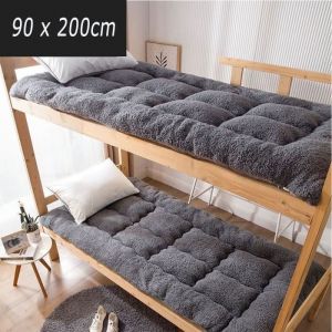 Tapis De Sol Tatami en Cachemire paissi dagneauMatelas Pliable Portatif De Futon Matelas Simple - Gris90x200 cm MATELAS
