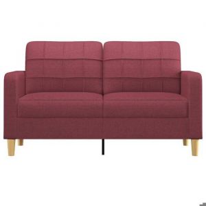 RemiseCanap&eacute; - CLIC-CLAC - &agrave; 2 places Rouge bordeau x  140 cm Tissu JILIMAISON2025 26433636