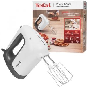 Batteur &agrave; main - TEFAL - HT460138 - 500 W - 5 vitesses - Fonction turbo