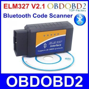 Derni&egrave;re version ELM327 Bluetooth V2.1 OBD2 OBDII ELM 327 Outil de diagnostic sans fil supporte les 7 types OBD Protocoles An-1227