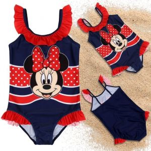 DISNEY Minnie Mouse Maillot de bain UNE PI&Egrave;CE pour filles POUR LA PISCINE POUR LA PLAGE pour filles OEKO-TEX 110-116