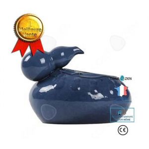 Fontaine &agrave; eau pour chat PASSIONOVA 17 x 17 x 12 cm c&eacute;ramique peut servir dobjet d&eacute;coratif fontaine &agrave; eau pour animaux bleu