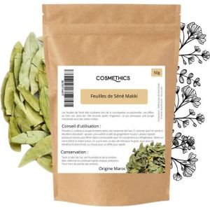 Feuilles de Séné Maki 50g Cosm'Ethics® 100% naturelles en infusion en cas de constipation occasionnelle et perte de poids