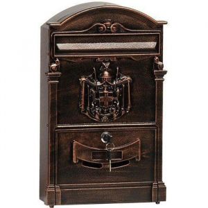 Bo&icirc;te aux lettres - Domus - 2151/B - Fonte daluminium - Couleur Bronze - Ext&eacute;rieur