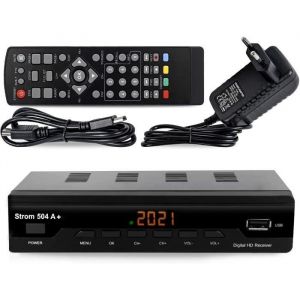 504 A+ Décodeur TNT Full HD -DVB-T2 - Compatible HEVC264 - (HDMIPéritel USB Digital Plus) Noir A553
