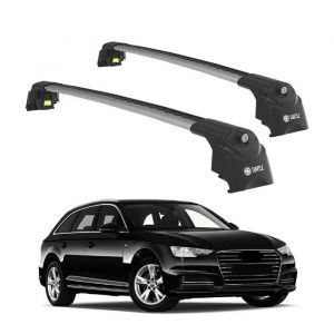 Barres de Toit TURTLE AIR-2 AUDI A4 AVANT (B9) 2016 2017 2018 2019 2020 2021 2022 2023 2024 (ESTATE) Argent