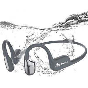 Casque Conduction Osseuse Natation Bluetooth 5.4 Ecouteur Waterproof Natation Ip68 M&eacute;moire Mp3 Int&eacute;gr&eacute;e 32G8 Heures De