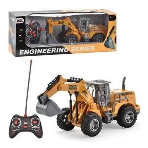 Pelleteuse télécommandée camion jouet pour garcon 3 4 5 6 ans Tracteur de construction télécommande excavatrice