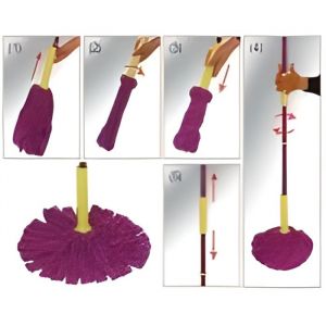 Balai microfibre TWIST MOP essorage facil Essor…