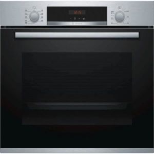 Four électrique encastrable - BOSCH - HBA573BR0 - 71L - Pyrolyse - Acier inoxydable - Gris