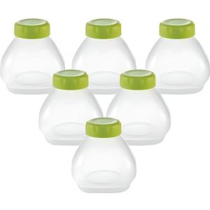 Jeu de 6 flacons - SEB - XF102000 - Bouteilles &agrave; yaourt &agrave; boire - Goupillon inclus - Compatible lave-vaisselle