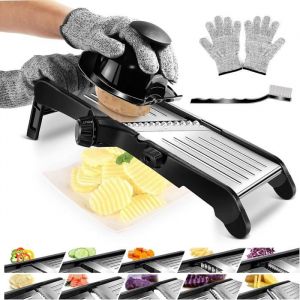 Mandoline Professionnelle CuisineMandoline Slicer Multifonctions En InoxMandoline De Cuisine Réglable Pour FruitPommes De Terre