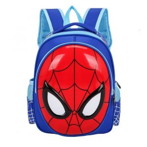 Spiderman Sac à Dos Pour Enfants Cartable Spiderman Cartable Spiderman Fille Primaire Grande capacité Design 3DBleu