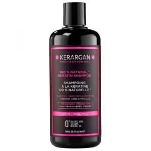 Shampoing &agrave; la k&eacute;ratine et &agrave; lhuile dargan - KERARGAN - 500 ml - Sans sulfate - Lissage facile - Tous types de cheveux